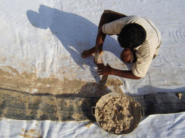 膨潤土防水毯施工